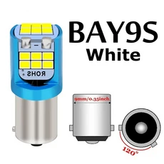 2PCS T11 233 H6W T4W BA9S LED 자동차 인테리어 독서 돔 램프 꼬리 사이드 전구 주차 라이트 번호판, 03 BAY9S, 03 White