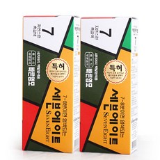세븐에이트 새치 크림 염색약 2개 (7호 흑갈색), 60g