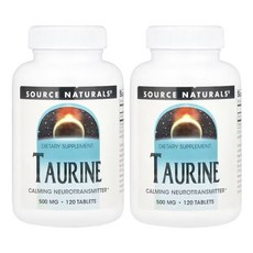 소스 내추럴 타우린 500mg, 120개, 2개, 120정