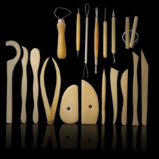 유진오피스 조소용 헤라 세트 스컬피 조형도 미술 조소용 나무 헤라 재료 나무조각 찰흙 공구 점토