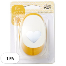 포코스 모양펀치 R-25, 하트, 1개