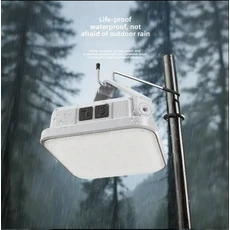 휴대용 태양광 캠핑 랜턴 비상 LED 걸이식 램프 충전식 야외 텐트 작업등 디지털 전력 표시 기능, 2) 80W, 2) 80W