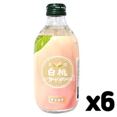 토모마스 복숭아맛 사이다, 6개, 300ml