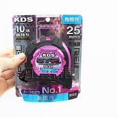 KDS GTR-G2550 系列 雙面捲尺 5.0m*25mm 高強度厚爪 日本限定色, 1個, GTR-G2550RO 正魯班 背台尺