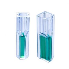 MUHWA 150mL 세미 마이크로 플라스틱 큐벳 둥근 개구부 측면이 투명한 폴리스티렌 큐벳 100팩