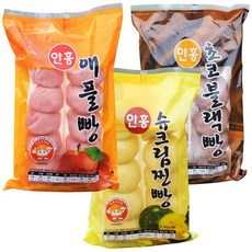 안흥 전통발효반죽 수제 슈크림찐빵(10개)+초코블랙찐빵(10개), 1박스, 500g