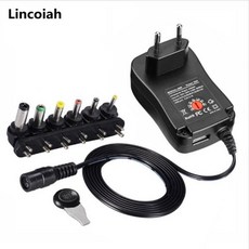 1pcs 3V 4.5V 5V 6V 7.5V 9V 12V 2A 2.5A AC / DC 변압기 어댑터 조정 가능 전원 공급 장치 LED 라이트 스트립 용 범용 충전기, 02 US Plug
