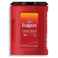 [미국직구] 폴저스 클래식 로스트 그라운드 커피 1.44kg (400잔분량 100%원두), 1개