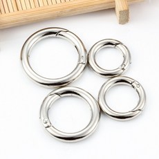 미니 캠핑 카라비나 원형 카라비너 고리, 건그레이_20mm