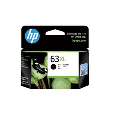 HP 63 黑色墨水匣, 1個, 63XL 黑色F6U64AA