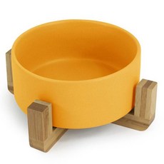 도자기 식기 옐로우 1P 강아지 고양이 밥그릇 물그릇 반려 강아지 애묘식기 동물식기 고양이 묘밥그릇 dew+94044UT