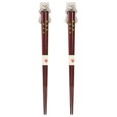 이시다 안긴 고양이 젓가락받침대 + 젓가락, 젓가락 + 젓가락받침대, 2개, 샴고양이