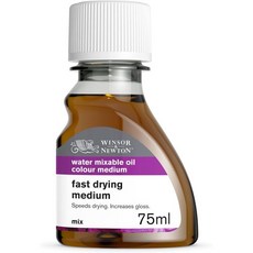 미술 물감 아크릴 미술용 페인트 윈저 뉴턴 장인 린시드 오일 75ml 2.5온스 병, 2.5-oz Bottle, Artisan Linseed Oil