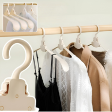 신박한 정리 접이식 옷걸이 옷장 수납 정리 어깨뿔방지 논슬립 옷걸이, 20개, 화이트