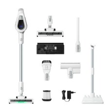 비브르 최신형 무선 청소기 흡입력 좋은 거치대 +물걸레+침구브러쉬 포함
