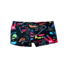 랠리 폭스블랙 숏사각 탄탄이 실내수영장 물놀이 강습용 수영복 [멀티] 남자 실내수영복 QSMR224 MLT