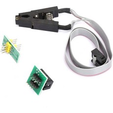 IC 테스트 클립 소켓 어댑터 SOIC8 SOP8 칩 프로그래밍 모듈 케이블 플래시 메모리 EEPROM 라이터 집게, 1세트
