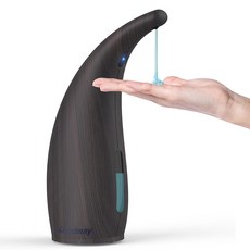 그레이트메이 조절식 자동 비누 디스펜서 터치리스 4단계 터치리스 센서 액체 펌프 300ml 충전식 마그네틱 충전 핸드 주방 욕실용, Deep Grain, 1개