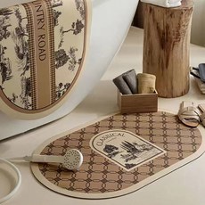 이이공브이샵 논슬립 클래식 소프트 규조토 발매트 2종 45x70, 클래지컬, 혼합색상