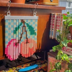 아트박스/갓샵 미니 비즈발 만들기 키트 DIY 도안 9type (플루메리아X), 1.토마토A, 1개