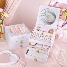 聖誕情人節彩妝禮盒高級雙層高檔化妝品一整套口紅禮盒送女友老婆, 1個, 一鹿今生彩妝17件套禮盒