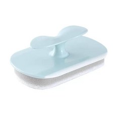 三合一多功能刮水海綿擦 清潔刷 刮水 多功能刷 手柄清潔刷 清潔 去汙, 1個, 刮水海綿清潔刷-藍