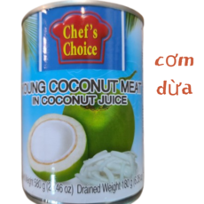 CHEF'S CHOICE 태국 코코넛밋 음료 com dua, 3개