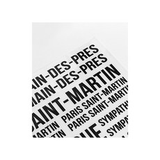 패션스타트 열전사지 아이론 스티커 파리 느와르, 1개, 혼합