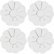 퀼팅 템플릿 영어 종이 조각 세트 꽃 모양 할머니 정원 키트 가방 담요 베갯잇 초보자용 평평한 원형 DIY 재봉 56MM 화이트