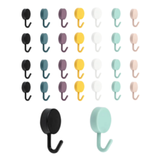 루미에르 무타공 후크 홀더 걸이 만능 초강력 접착식 30p, 30개, 혼합색상