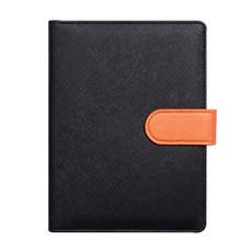 Wonbdiary 2022年Sapiano磁吸系統日記本 6孔日記本, 黑色