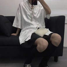 無品牌 新中式太極國風盤扣網紅襯衫 男女漢服唐裝冰絲國潮中山裝龍袍睡衣