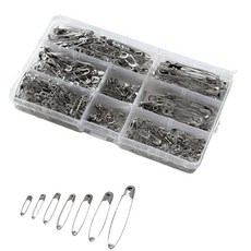 달리핀 시침 옷핀 대용량, 460개, 실버