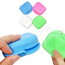 썬코 보관통 틀니 유지장치 케이스 위생 마우스피스 교정기 보관함, 1개, 1개