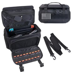 ALSLEA Tactical Travel Gaming Bag Compatible with Nintendo Switch/ Switch 2 All in One Carrying Ca, 1개