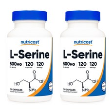 뉴트리코스트 L-세린 500mg 캡슐, 120정, 2개