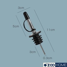 ZOO HOME 不鏽鋼倒酒器, 1個, 不鏽鋼