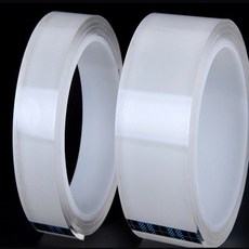 PS樂【J1037】奈米膠帶雙面強力無痕膠帶可水洗, 1個, 升級版 寬30mm 長1米 厚2mm