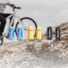 OC1111 자전거 티타늄 프레스타 밸브캡 2P 케이스세트, 블랙(1111-3), 색상:블랙(1111-3)