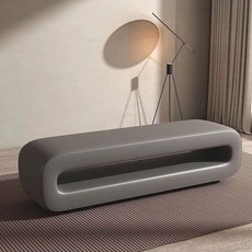 등받이없는쇼파 거실평상 현관벤치 소파 모던 침실 쇼파 벤치 현관 카페, 길이 80x너비 40x높이 45cm, 진회색