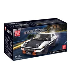 MOULDKING 27013 도요타 AE86 이니셜 D 브릭 장난감 자동차 스피드 챔피언, 1개