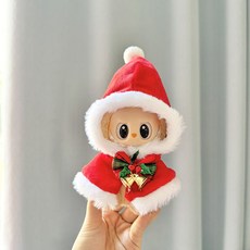 주노엘 라부부 옷 (인형미포함), 크리스마스 망또, 1개