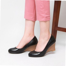 여성웨지구두 중년신발 데일리 QMWA3CE11