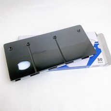 普思 E0026 E0030 鋁製調色盤 多格調色盤 水彩油畫美術繪畫寫生用品, 1個, E0030 鋁製調色盤30格