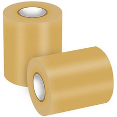 2 롤 3.93인치 x 66피트 레슬링 매트 테이프 클리어 짐 바닥 테이프 헤비 듀티 그래플링 운동 매트용 PVC 커버 2개, 2 롤 3.93인치 x 66피트 레슬링 매트 테이프 클