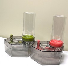 미술도구 자동 브러쉬 세척 물통 회전형, 그린