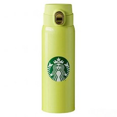 스타벅스 팝업 보온병 11149749, 1개, 옐로 그린, 450ml