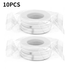 속눈썹 익스텐션 테이프 메이크업 통기성 알레르기 방지 찢어지기 쉬움 전문 속눈썹 테이프 도매 4mm 너비, 03 10PCS WHITE TAPE, 1개