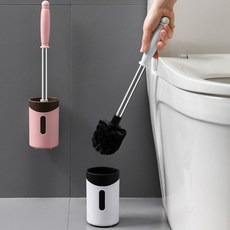 욕실 화장실 부착식 변기솔 변기 청소솔 got+1536Ft, 화이트, 본상품선택