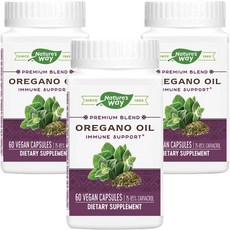 Nature's Way 然萃維 牛至油素食膠囊, 60顆, 3罐